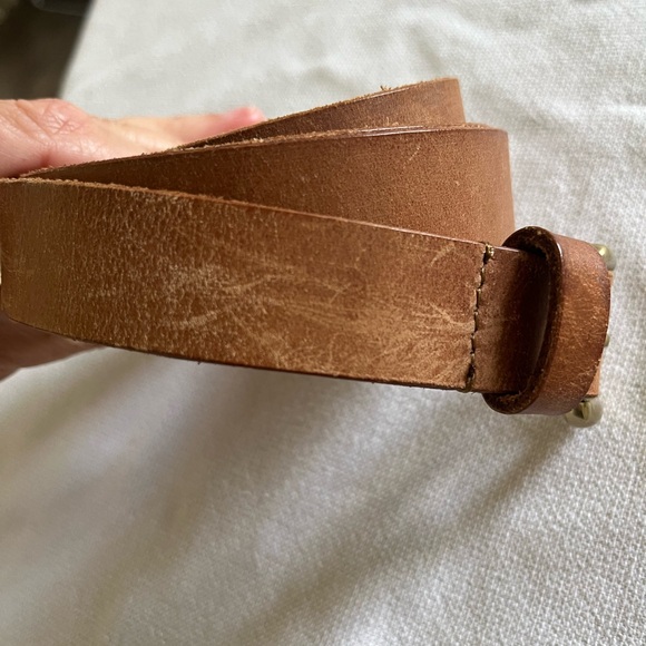 Brown Leather Belt - Picture 1 of 4